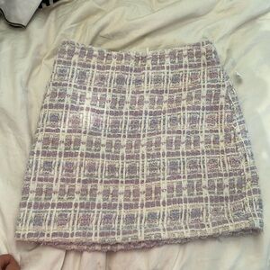 Never worn House of Harlow 1960 Pastel Tweed Skirt